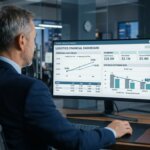 Dashboard met DSO-grafieken in een modern kantoor voor effectieve debiteurenadministratie uitbesteden.