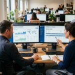 Manager im Export-Backoffice analysieren Dashboards, um eine Verzögerung bei der Legalisierung von Handelsdokumenten zu vermeiden.
